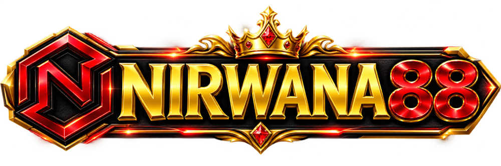 Logo NIRWANA88 modern dengan aksen kilat